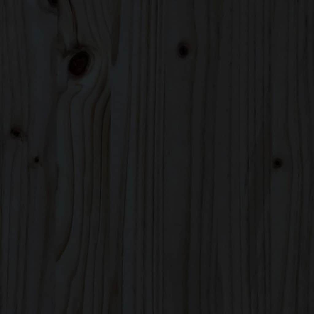 Giroletto Nero in Legno Massello 120x200 cm