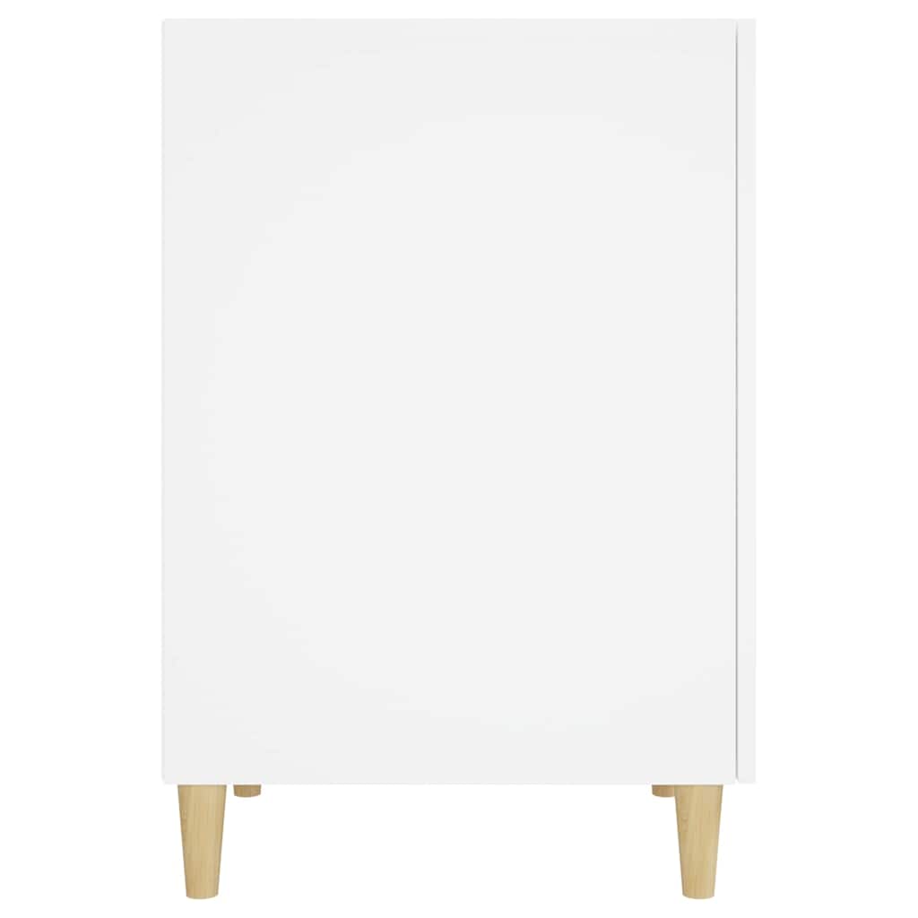 Scrivania Bianca 140x50x75 cm in Legno Multistrato