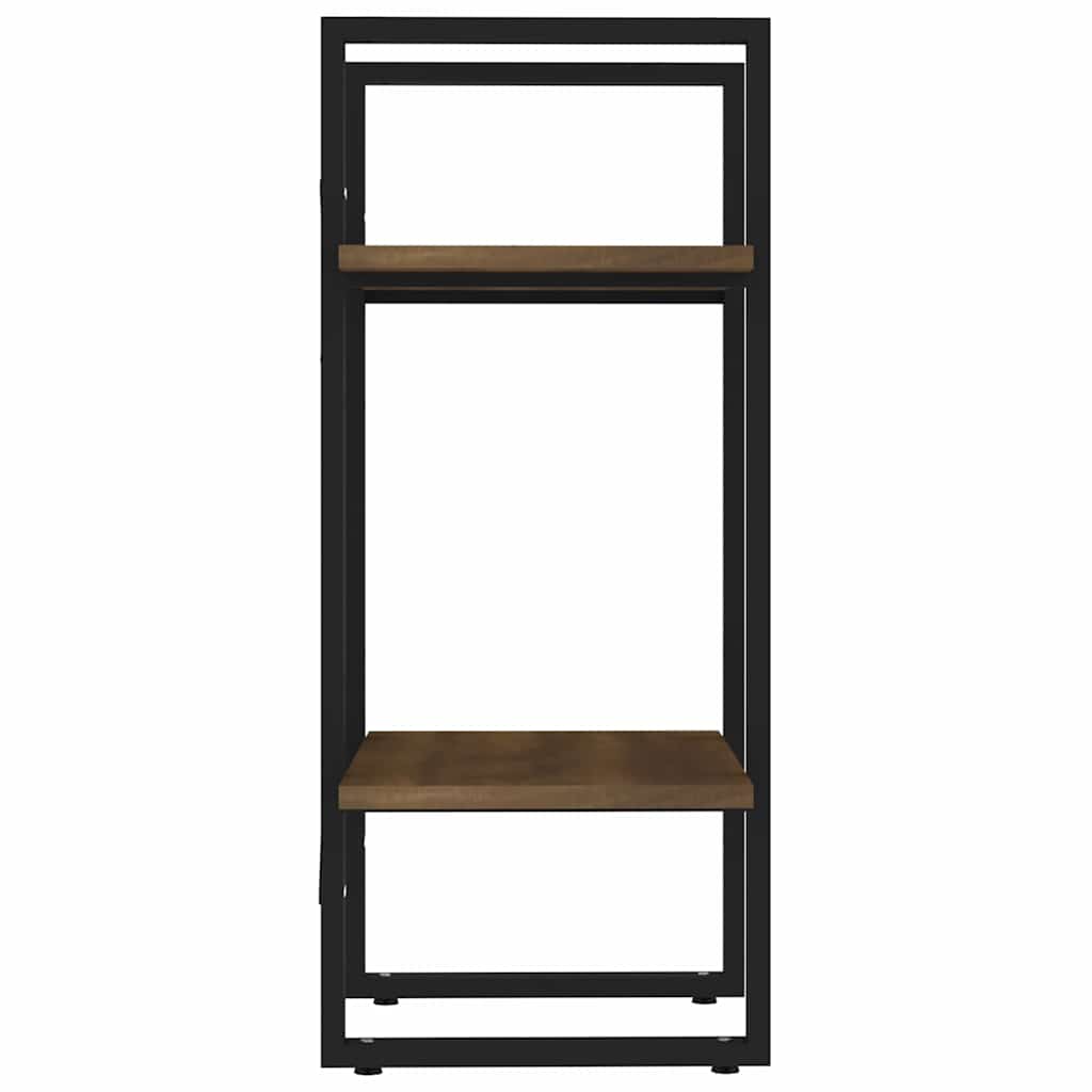 Libreria 2 Ripiani Rovere Marrone 40x30x70 cm Legno Multistrato