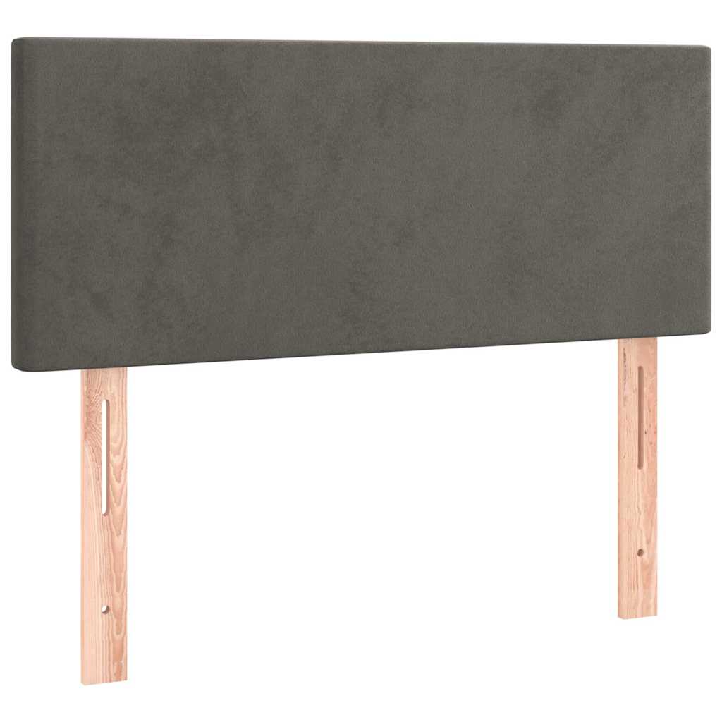 Testiera Grigio Scuro 90x5x78/88 cm in Velluto