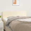 Testiera Crema 144x5x78/88 cm in Similpelle