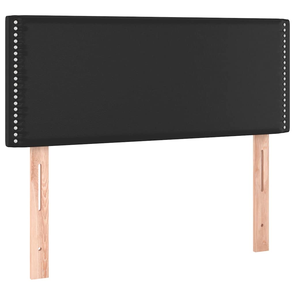 Testiera Nera 100x5x78/88 cm in Similpelle