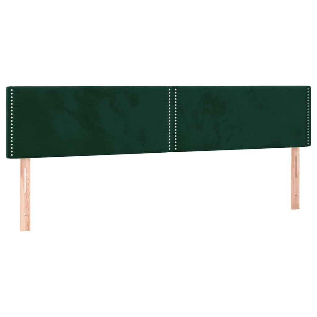 Testiera Verde Scuro 180x5x78/88 cm in Velluto