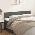 Testiera Grigio 200x5x78/88 cm in Similpelle