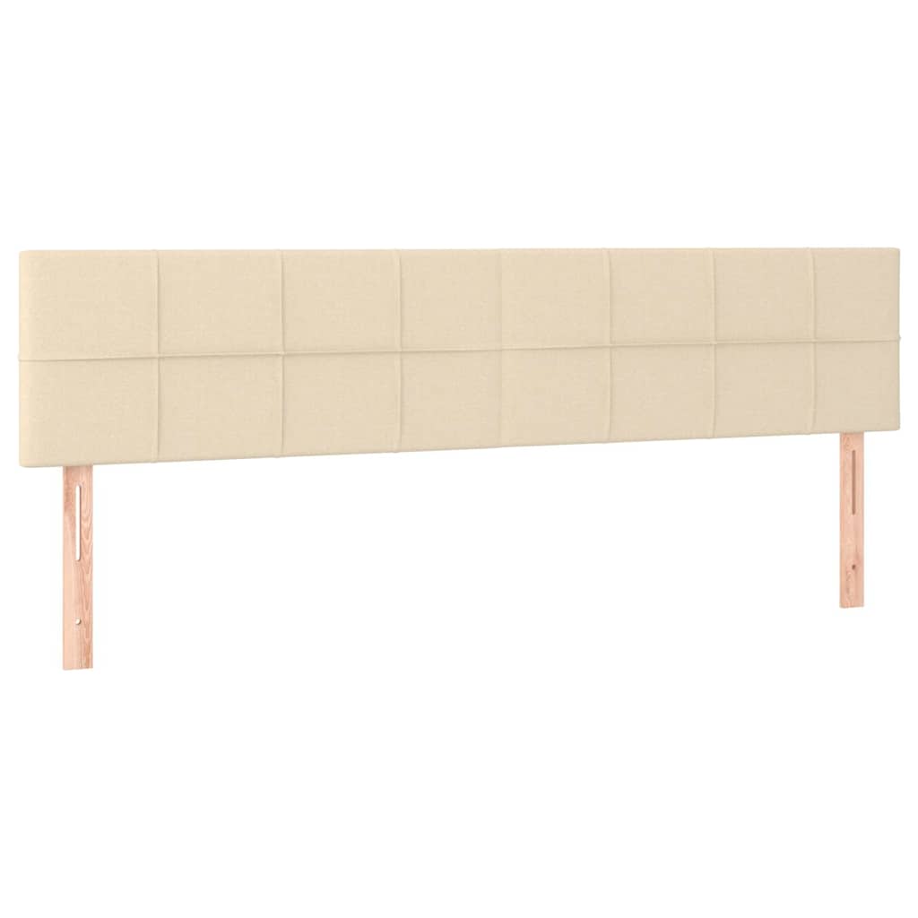 Testiera Crema 180x5x78/88 cm in Tessuto