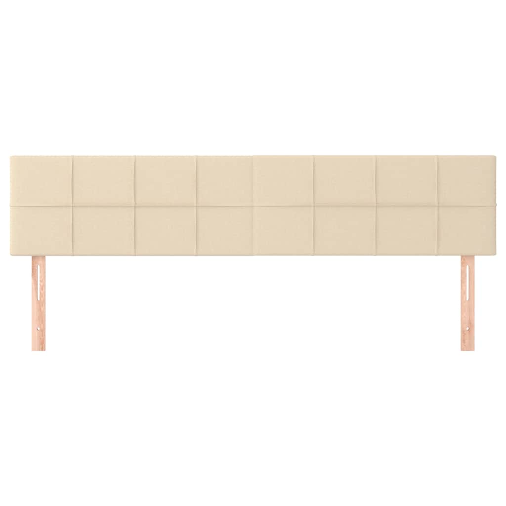 Testiera Crema 180x5x78/88 cm in Tessuto