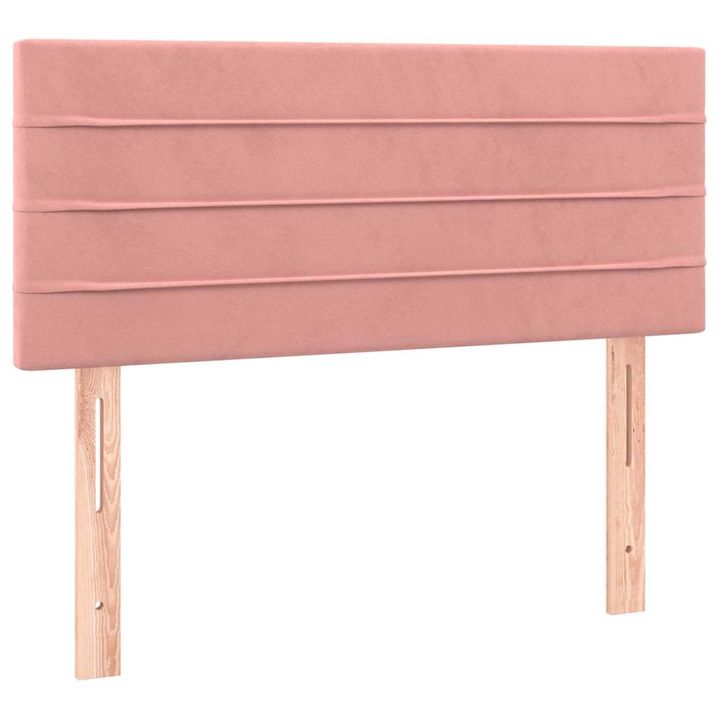 Testiera Rosa 80x5x78/88 cm in Velluto