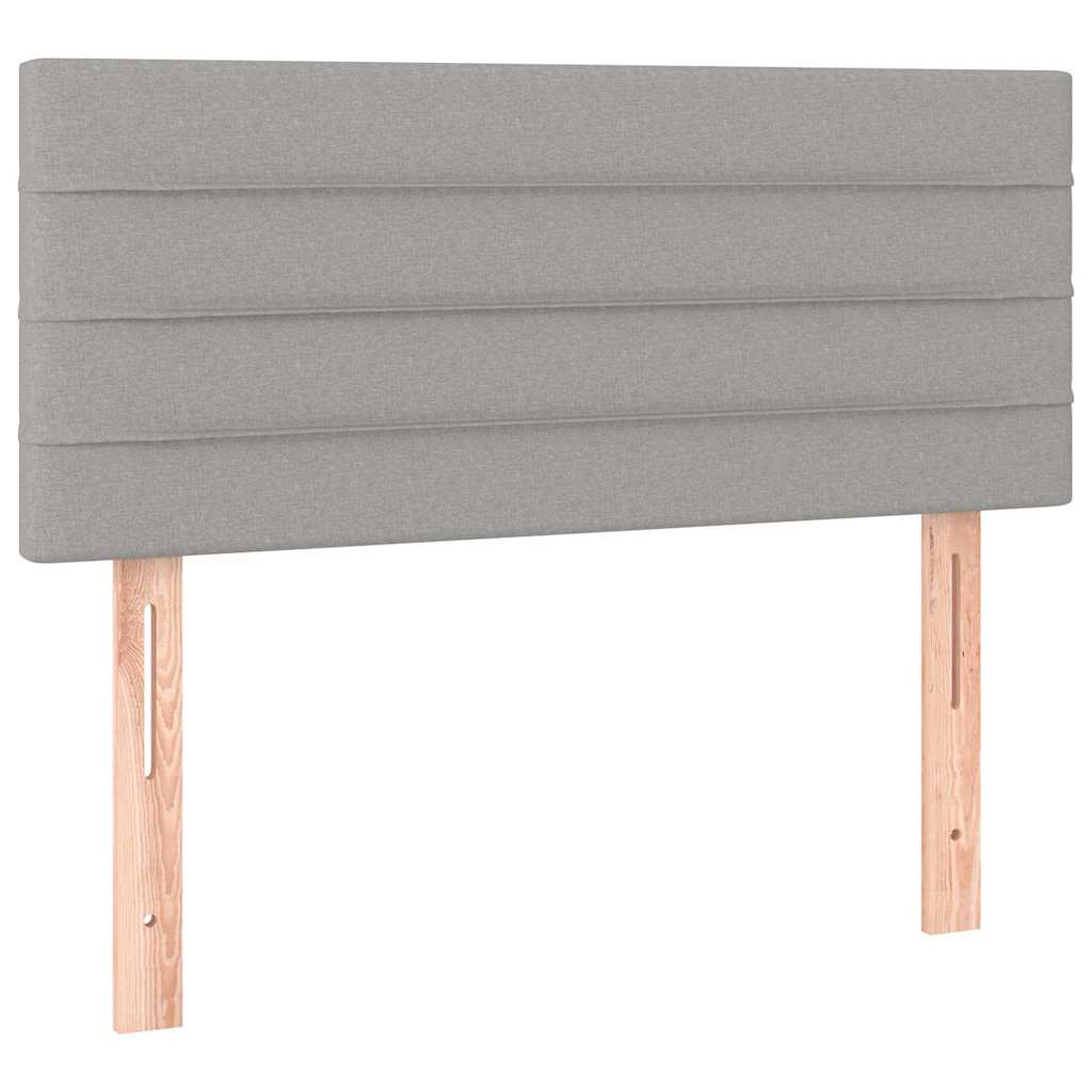 Testiera Grigio Chiaro 90x5x78/88 cm in Tessuto