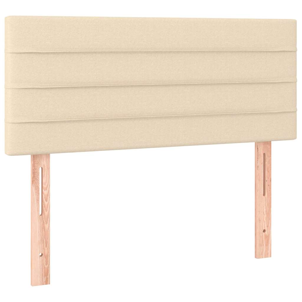 Testiera Crema 90x5x78/88 cm in Tessuto