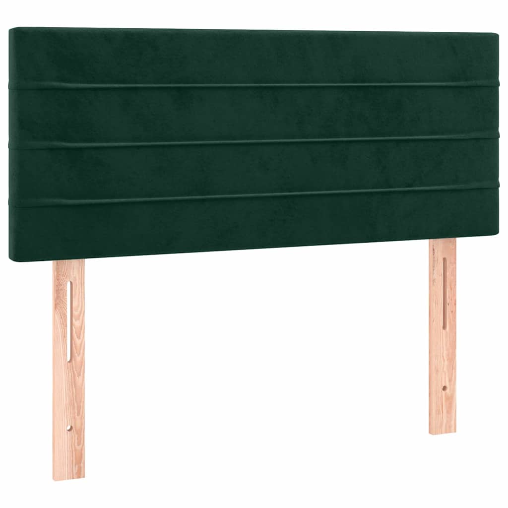 Testiera Verde scuro 90x5x78/88 cm in Velluto