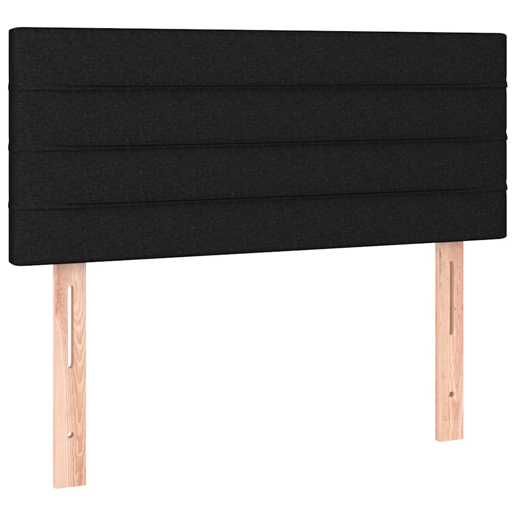 Testiera Nera 100x5x78/88 cm in Tessuto