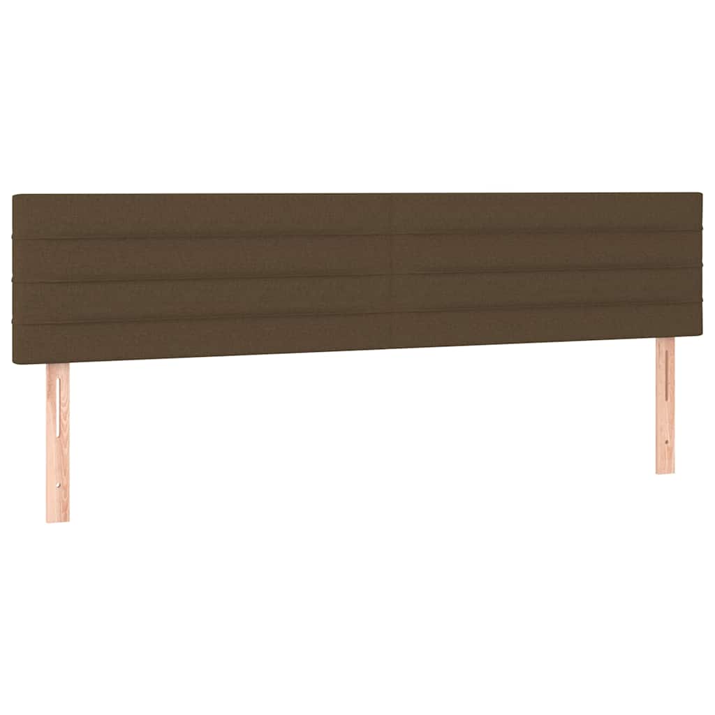 Testiera Marrone Scuro 160x5x78/88 cm in Tessuto