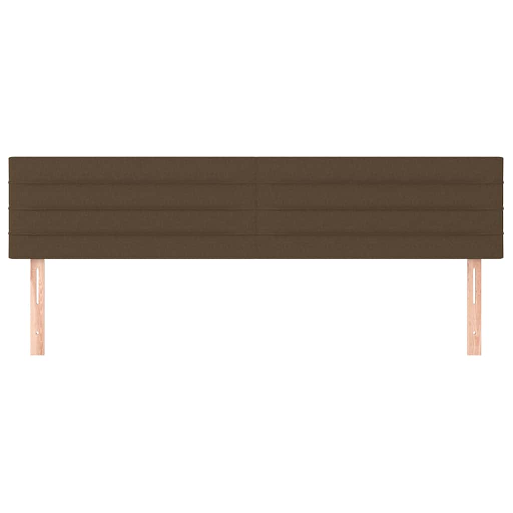 Testiera Marrone Scuro 160x5x78/88 cm in Tessuto