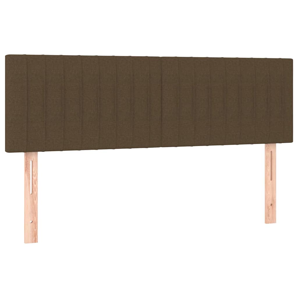 Testiera Marrone Scuro 144x5x78/88 cm in Tessuto