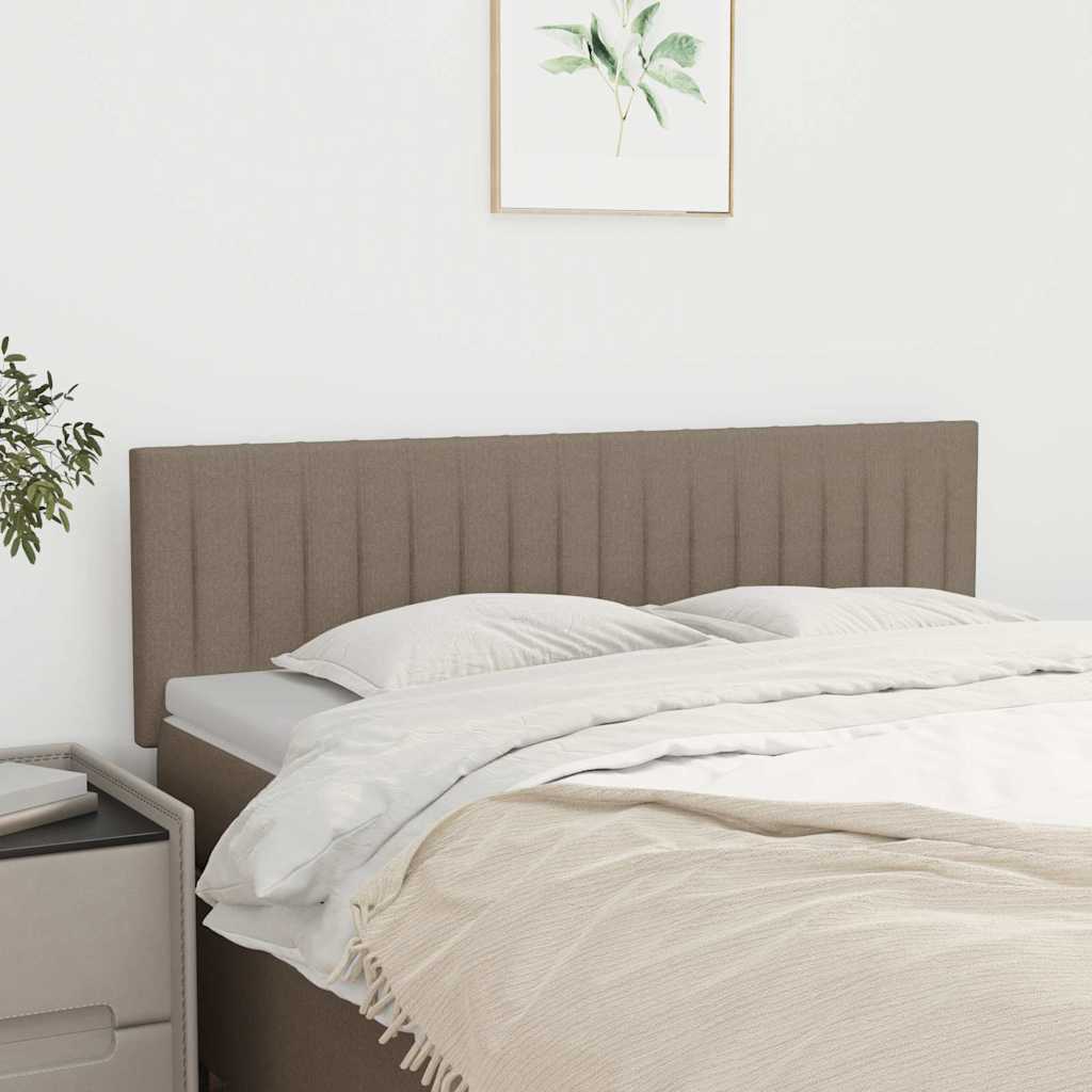 Testiera Tortora 144x5x78/88 cm in Tessuto