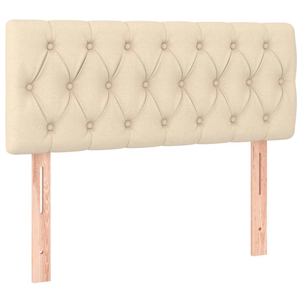 Testiera Crema 100 x 7 x 78/88 cm in Tessuto