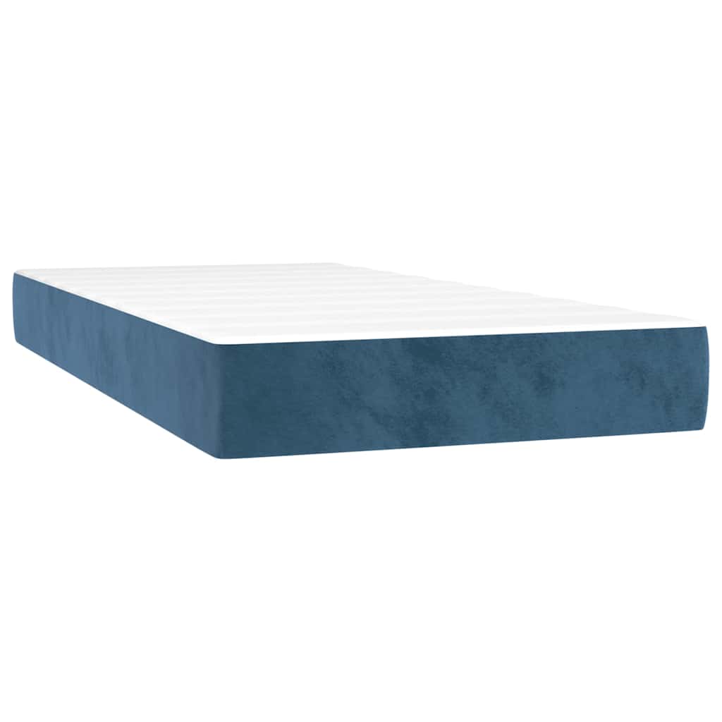 Materasso a Molle Insacchettate Media Blu Scuro 90x200x20 cm