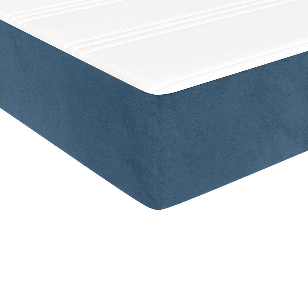 Materasso a Molle Insacchettate Media Blu Scuro 90x200x20 cm