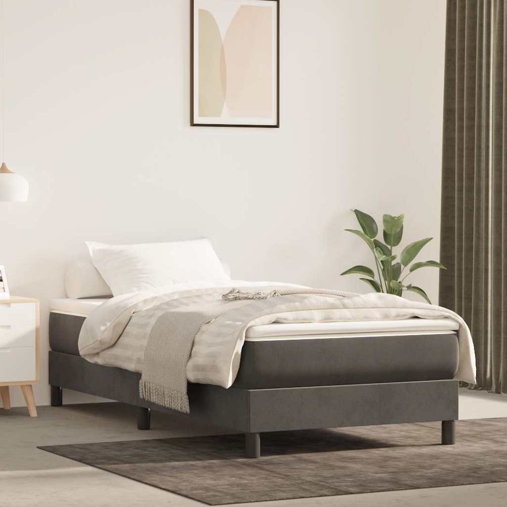 Materasso a Molle Insacchettate Media Grigio Scuro 100x200x20cm
