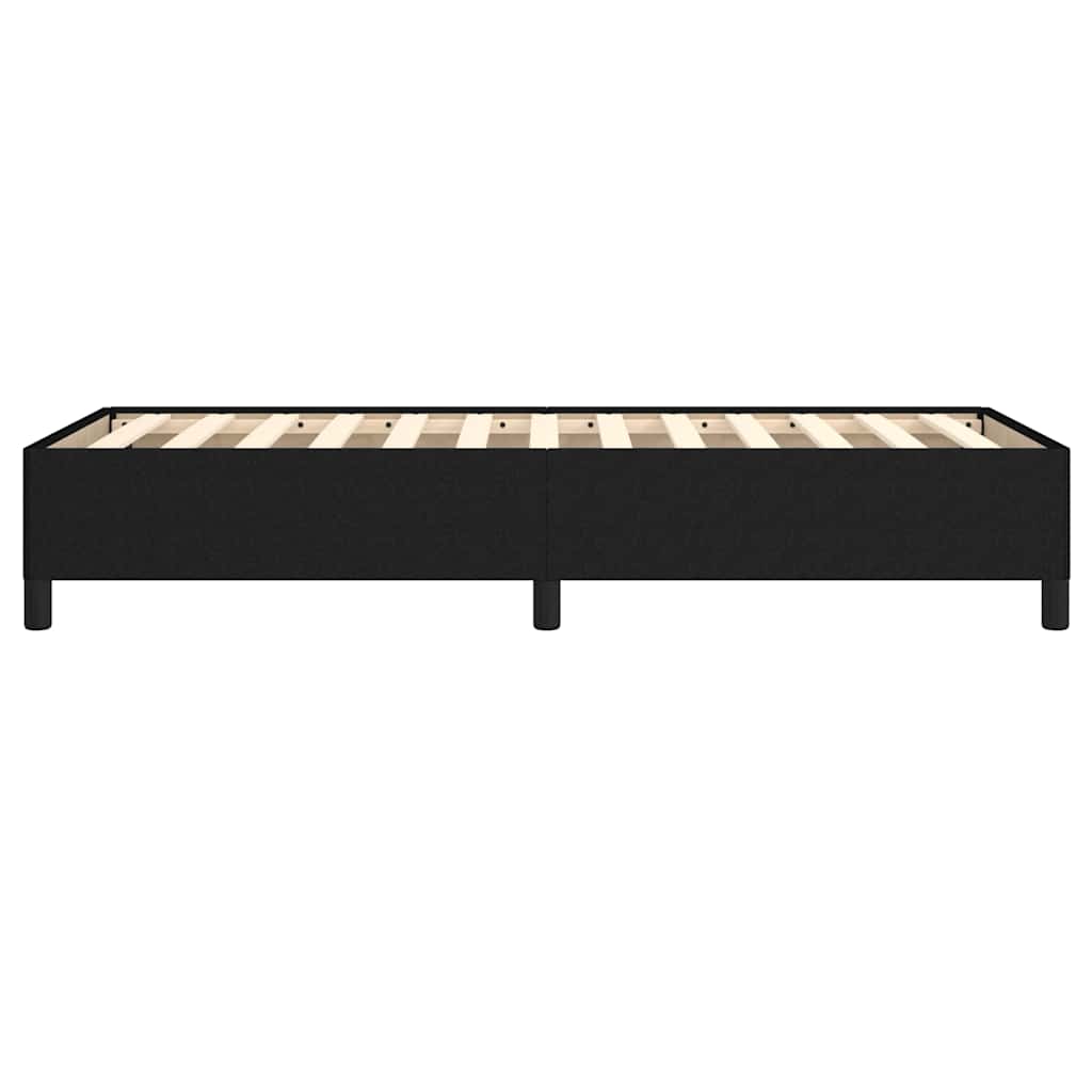 Giroletto senza Materasso Nero 90x190 cm in Tessuto