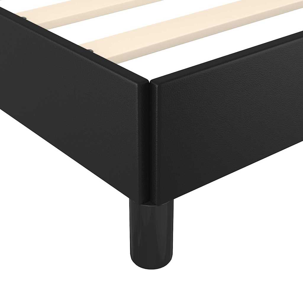 Giroletto con Testiera senza Materasso Nero 80x200 cm