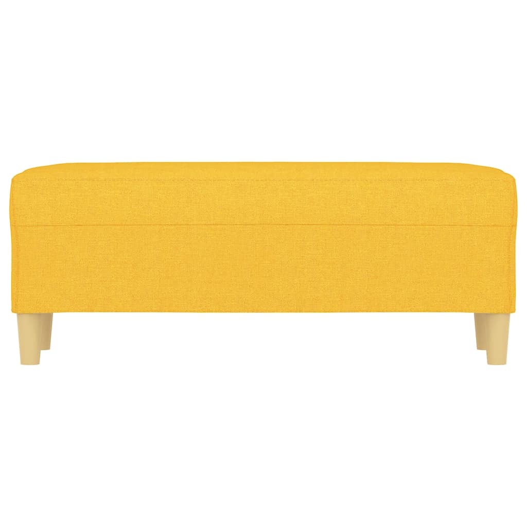Panca Giallo Chiaro 100x35x41 cm in Tessuto