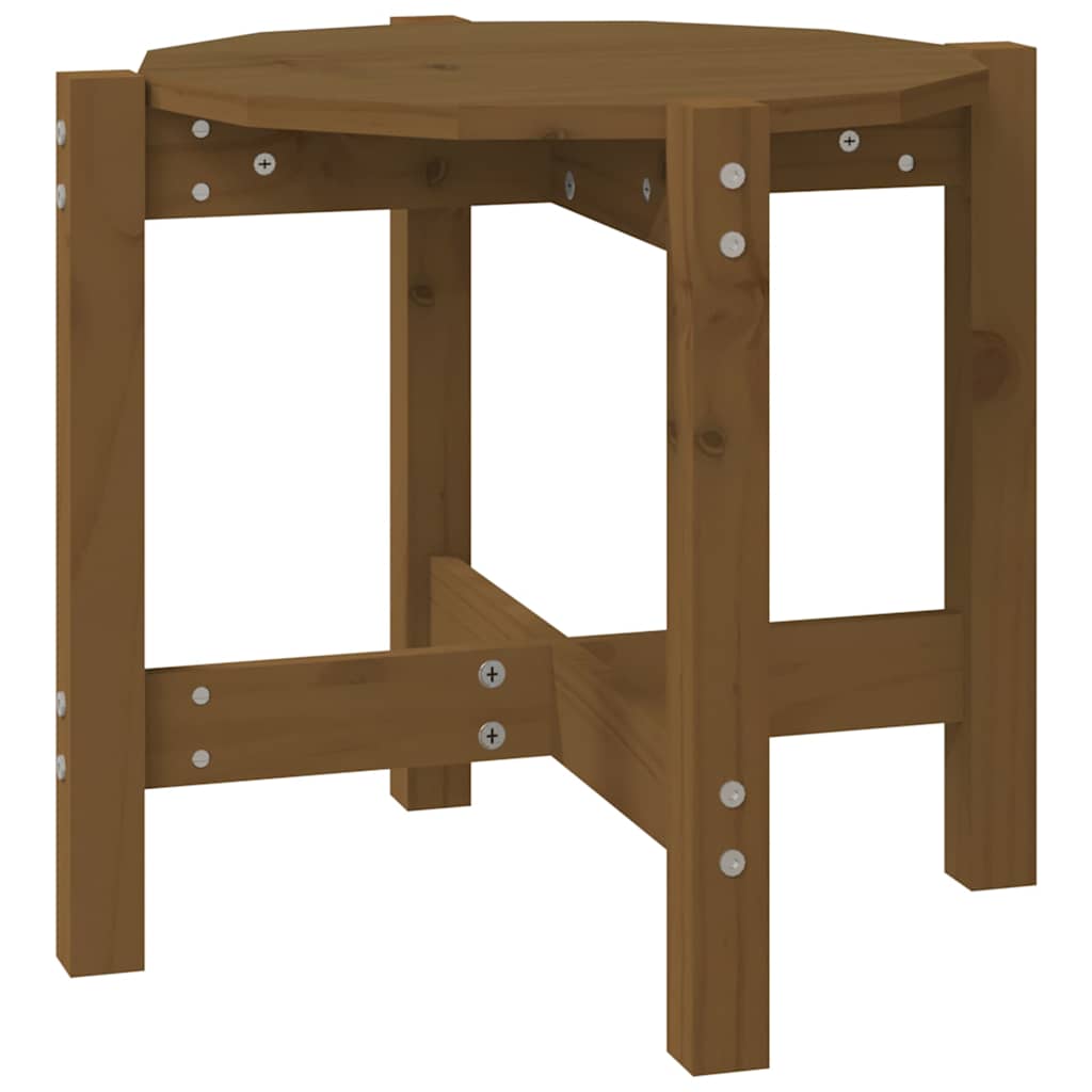 Tavolino da Salotto Ambra Ø 52,5x45cm in Legno Massello di Pino