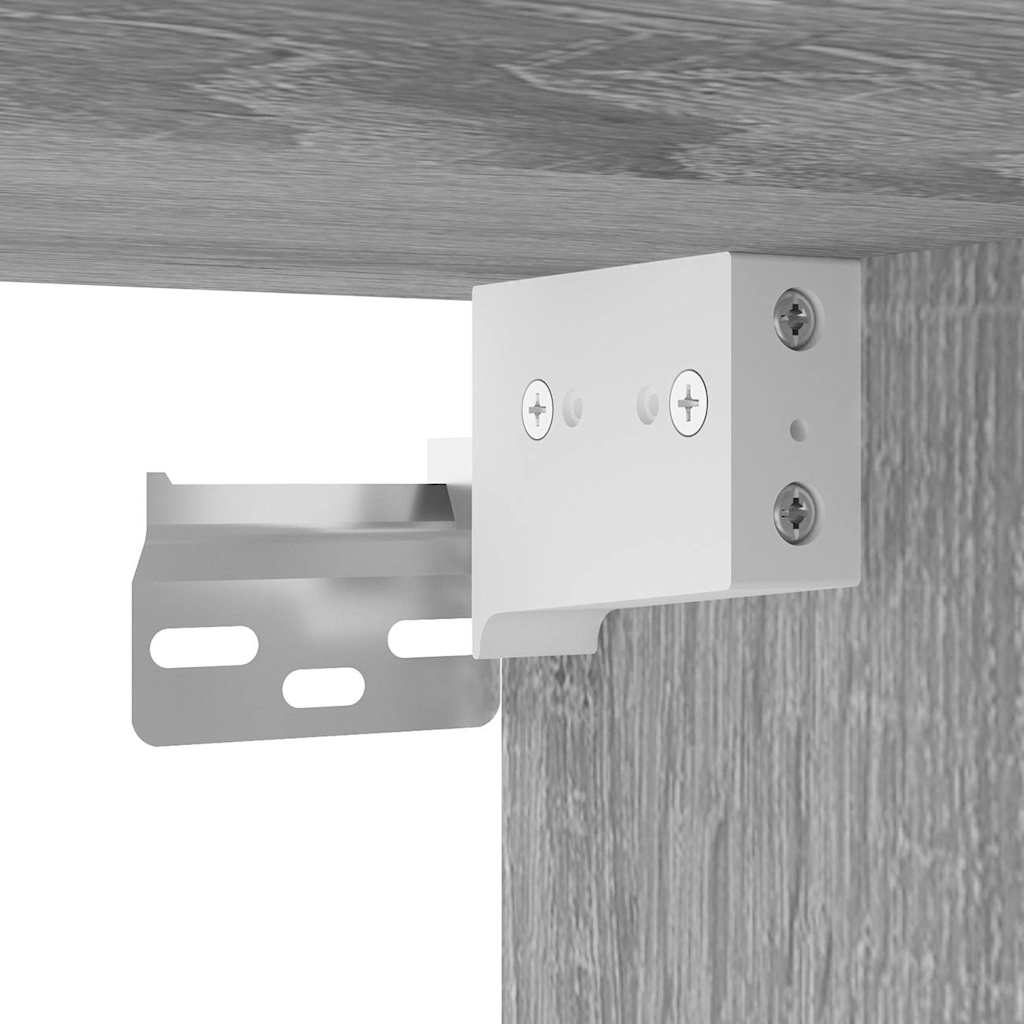Comodini a Muro 2 pz Grigio Sonoma 50x30x47 cm