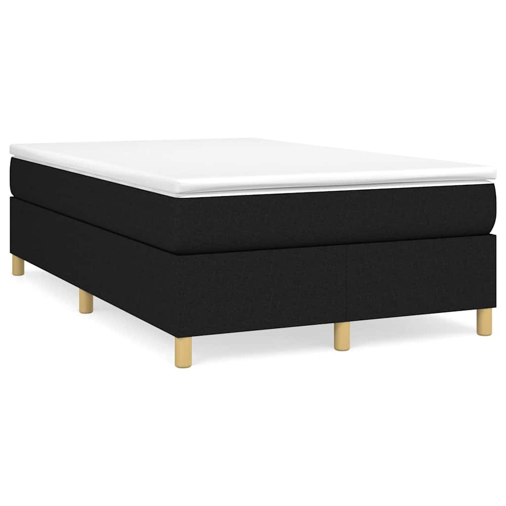 Struttura Letto a Rete a Molle Nero 120x200 cm Tessuto