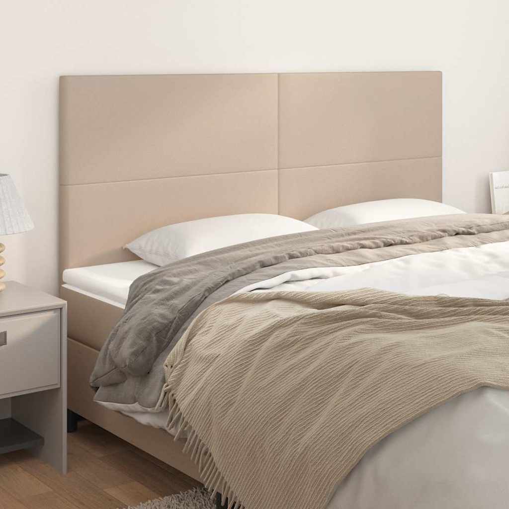 Testiera Cappuccino 200x5x118/128 cm in Similpelle