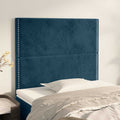 Testiera Blu Scuro 100x5x118/128 cm Velluto