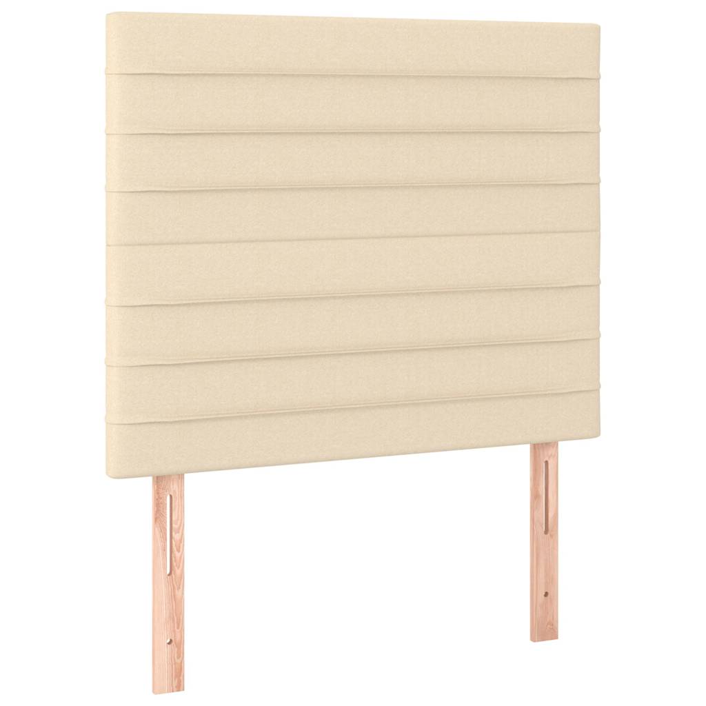 Testiera Crema 90x5x118/128 cm Tessuto