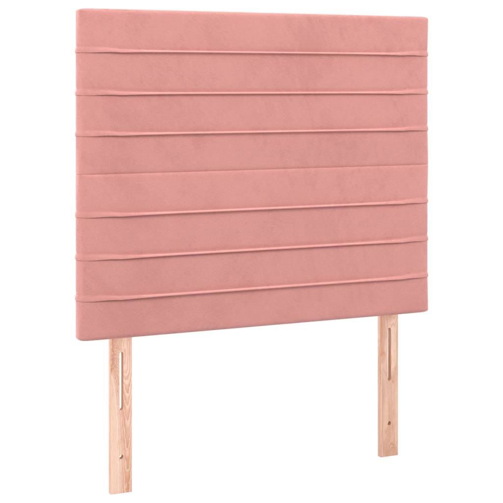 Testiera Rosa 90x5x118/128 cm Velluto