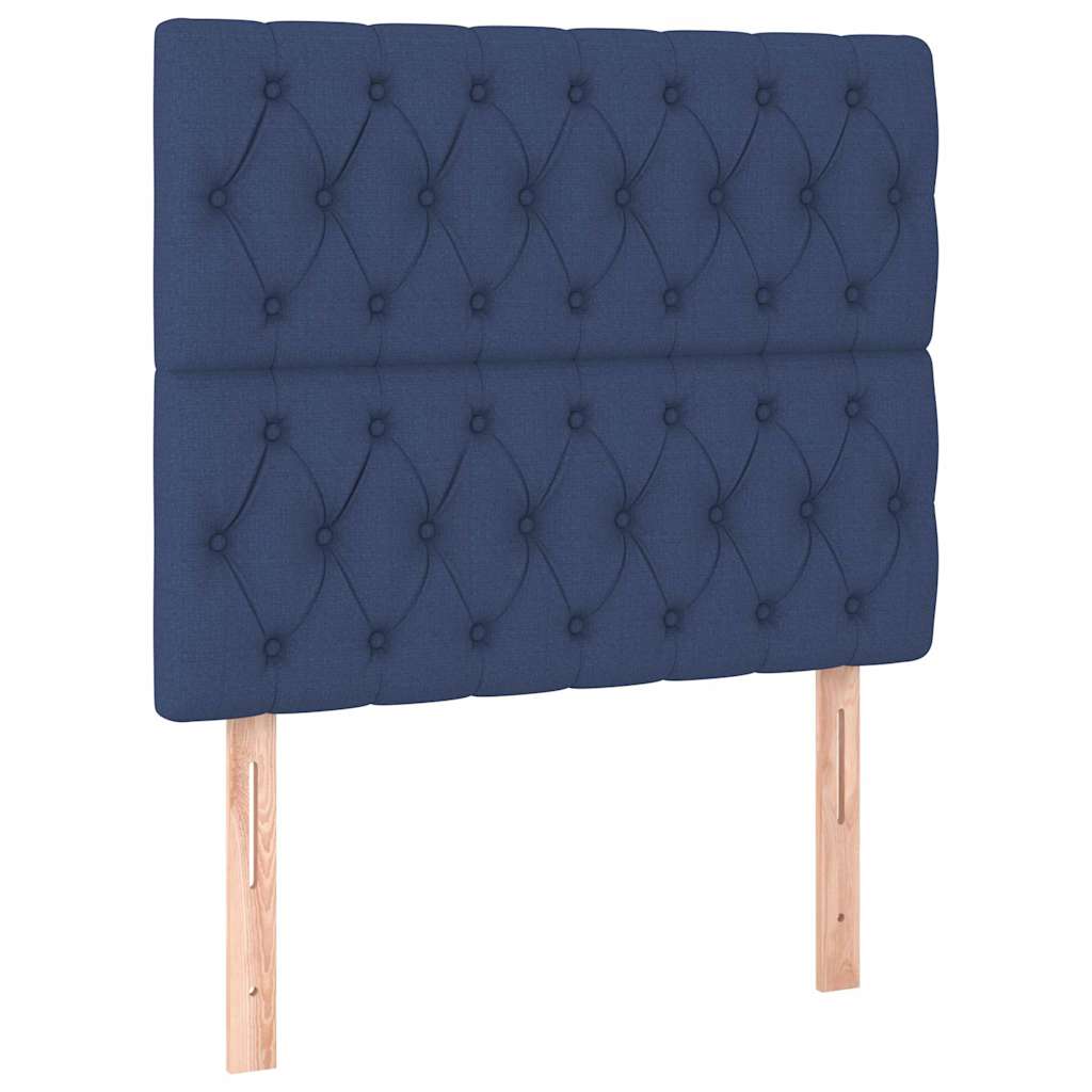 Testiera Blu 100x7x118/128 cm Tessuto
