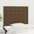 Testiera Marrone Scuro 90x5x118/128 cm Tessuto