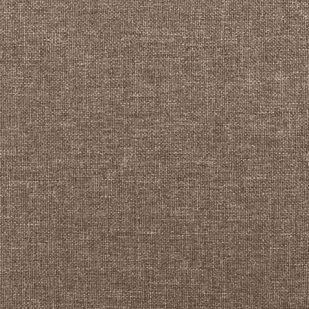 Testiera per letto tortora 90x5x118/128 cm in tessuto