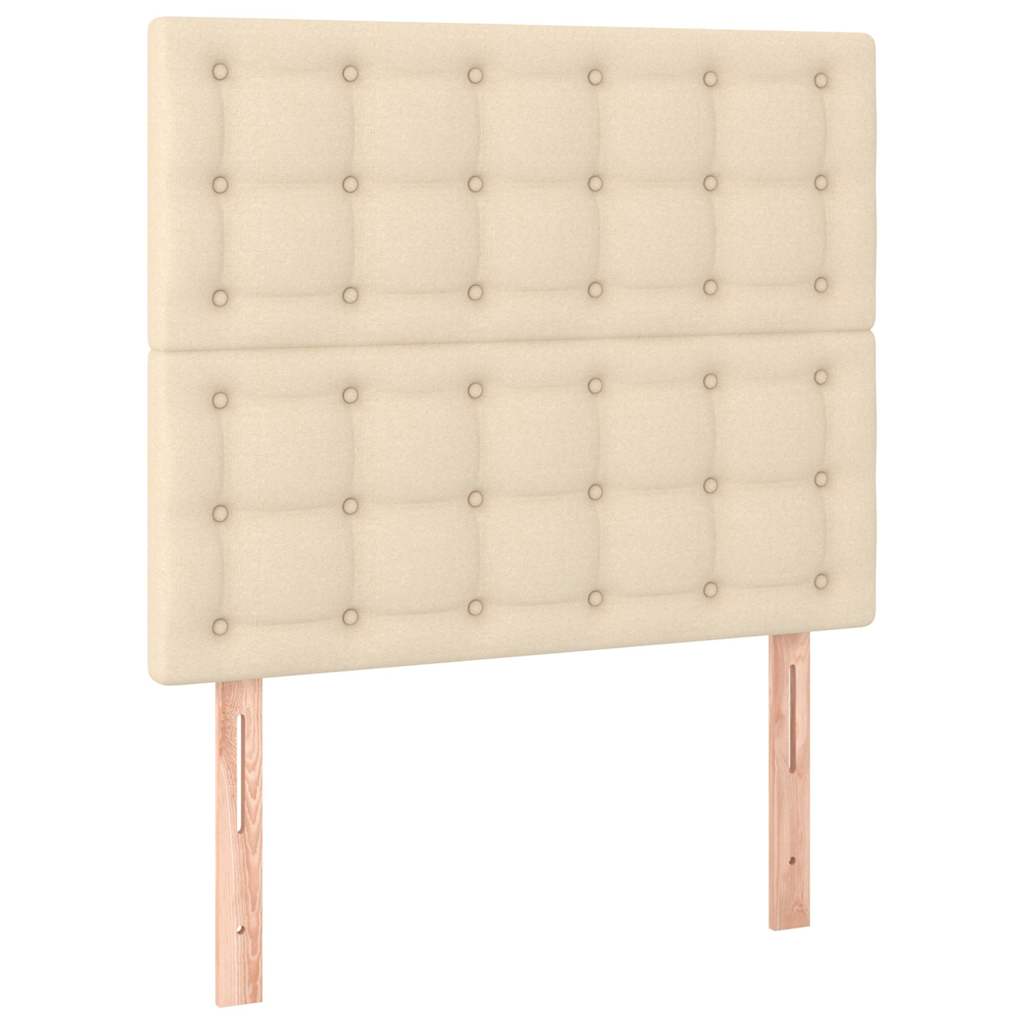 Testiera Crema 90x5x118/128 cm Tessuto