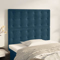 Testiera Blu Scuro 100x5x118/128 cm Velluto