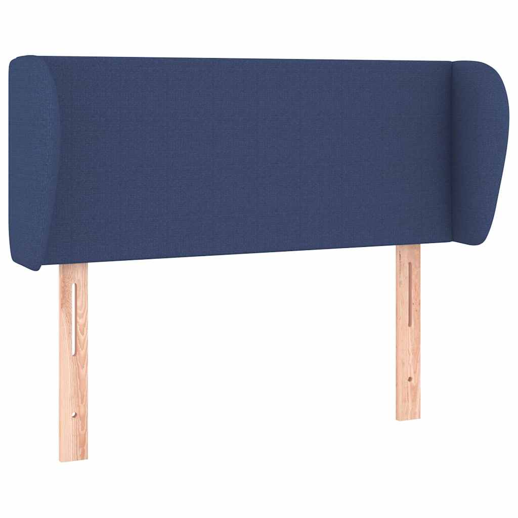 Testiera ad Orecchio Blu 93x23x78/88 cm in Tessuto