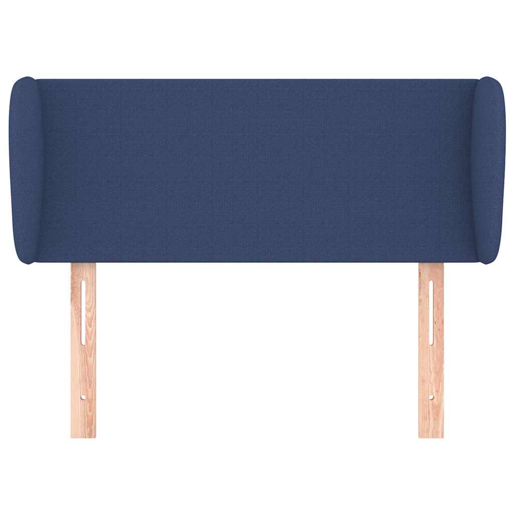 Testiera ad Orecchio Blu 93x23x78/88 cm in Tessuto