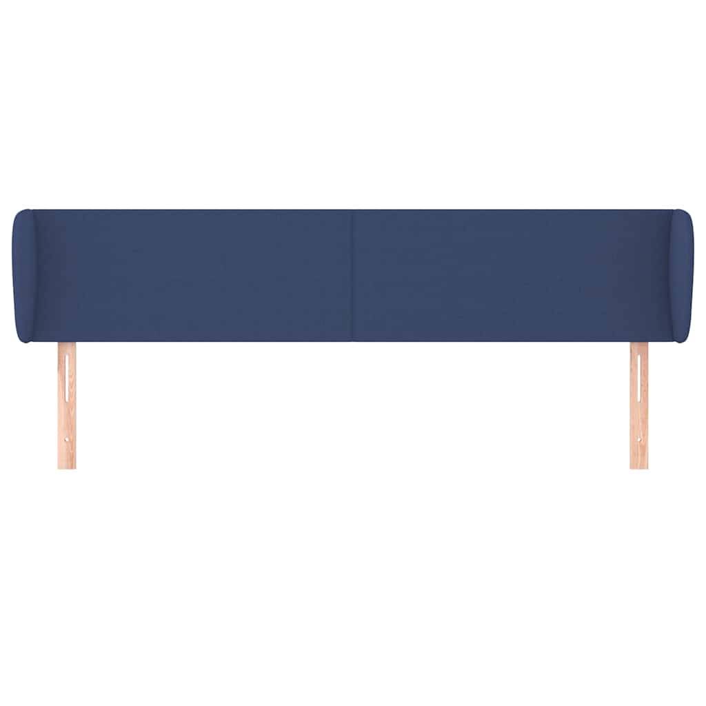 Testiera ad Orecchio Blu 183x23x78/88 cm in Tessuto