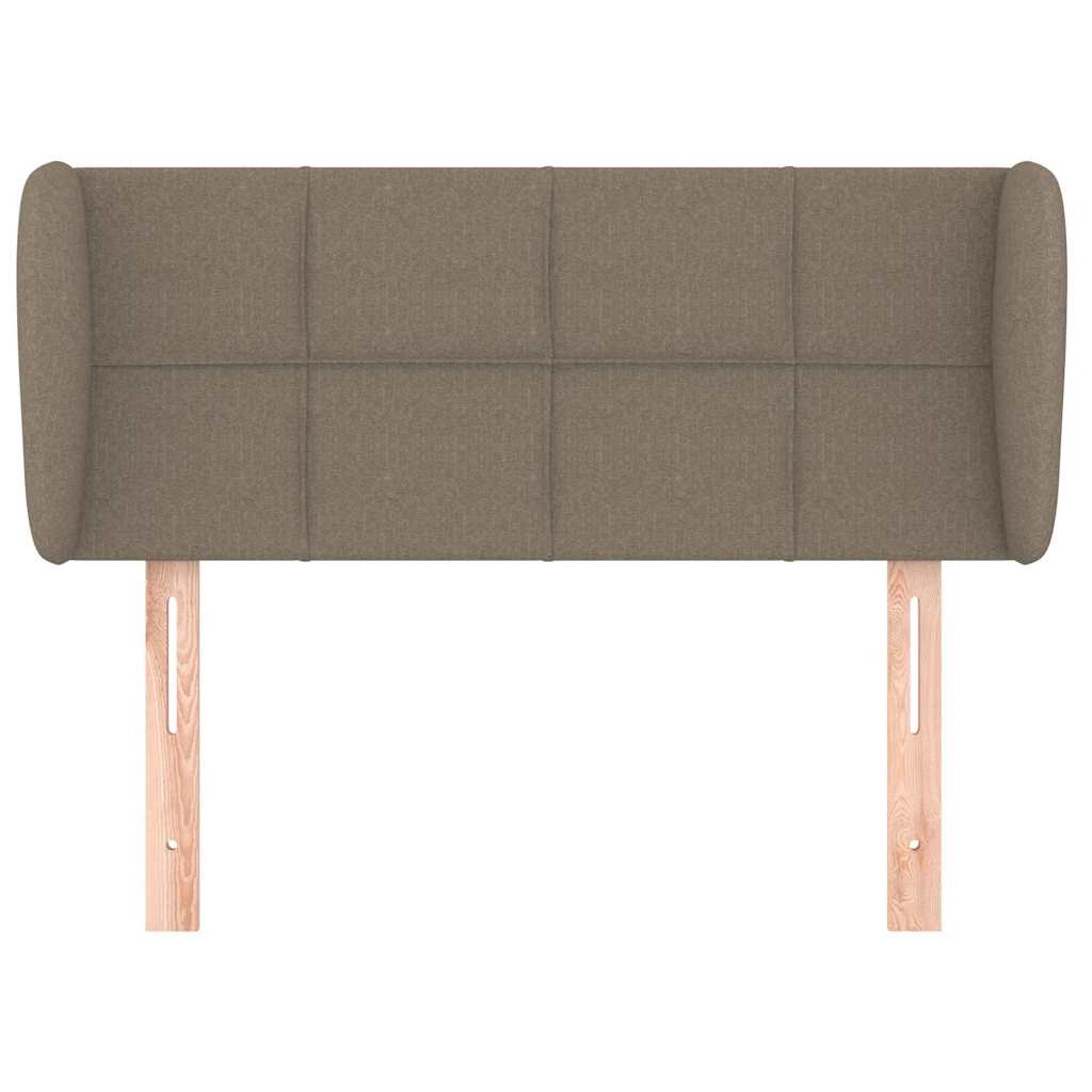 Testiera ad Orecchio Tortora 103x23x78/88 cm in Tessuto