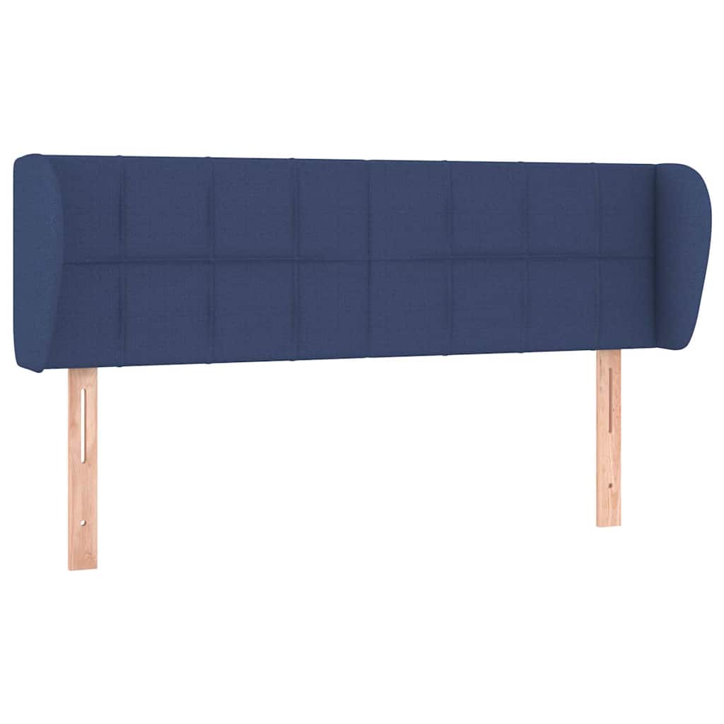 Testiera ad Orecchio Blu 147x23x78/88cm in Tessuto