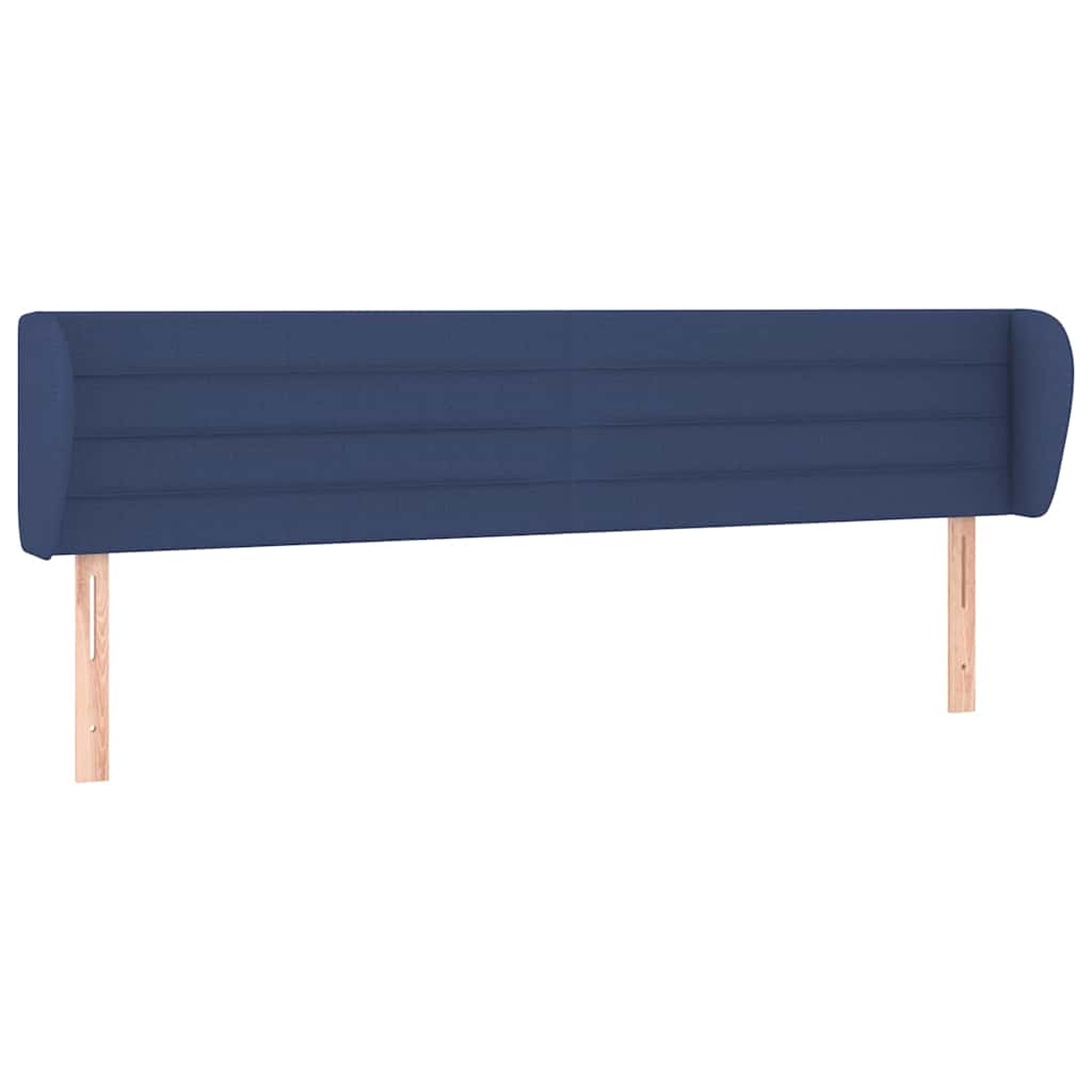 Testiera ad Orecchio Blu 183x23x78/88 cm in Tessuto