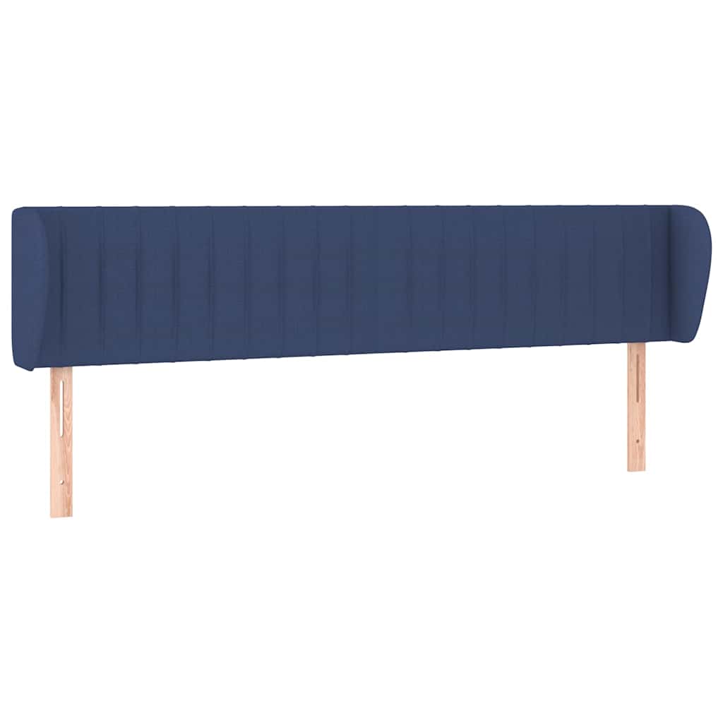 Testiera ad Orecchio Blu 183x23x78/88 cm in Tessuto