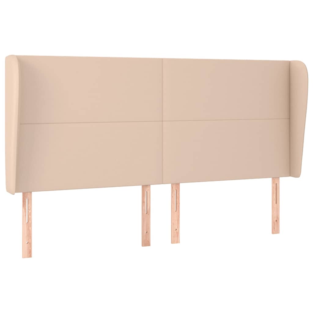Testiera ad Orecchio Cappuccino 183x23x118/128 cm in Similpelle