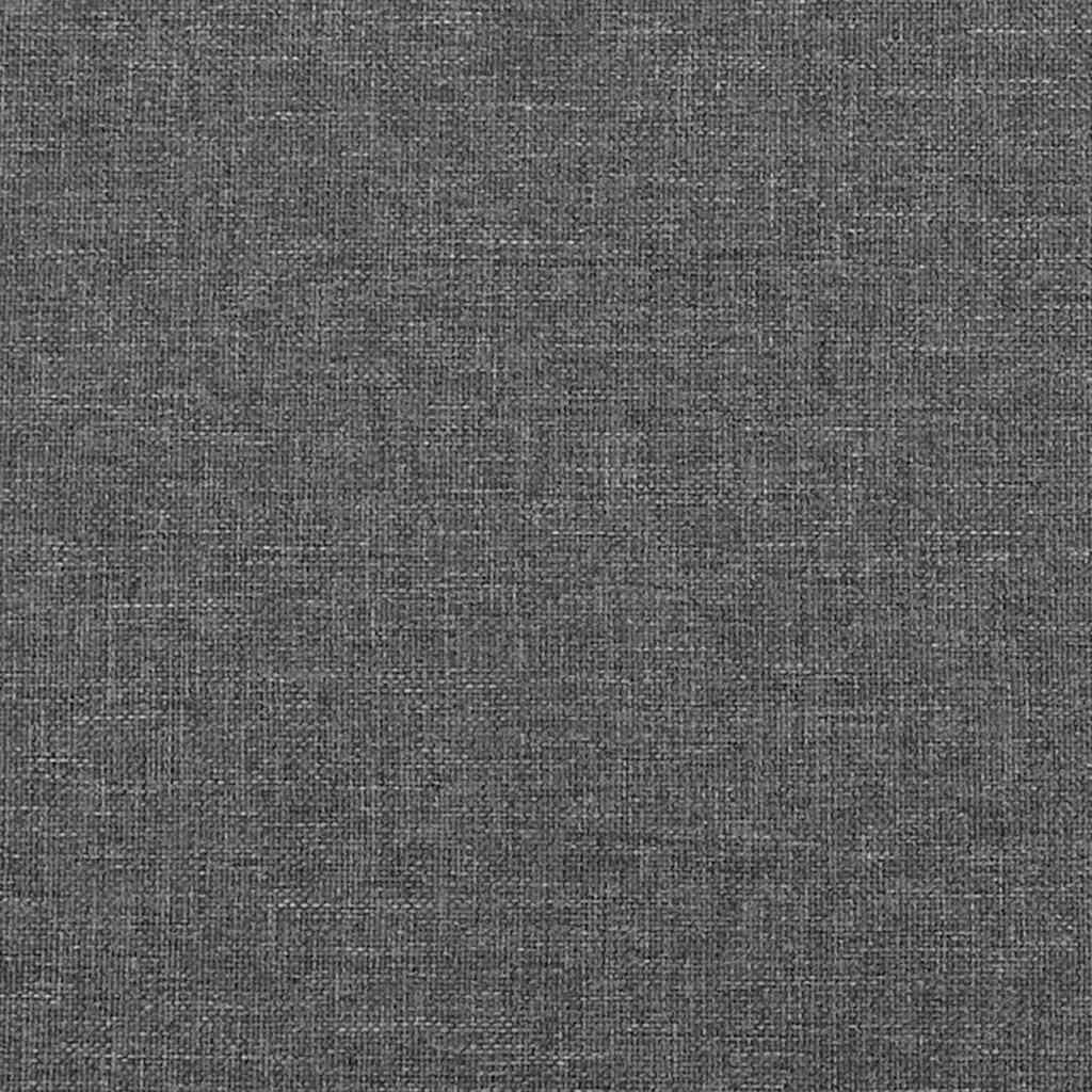 Testiera ad Orecchio GrigioScuro 183x23x118/128cm in Tessuto