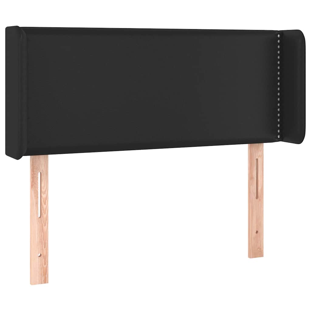 Testiera ad Orecchio Nera 93x16x78/88 cm in Similpelle