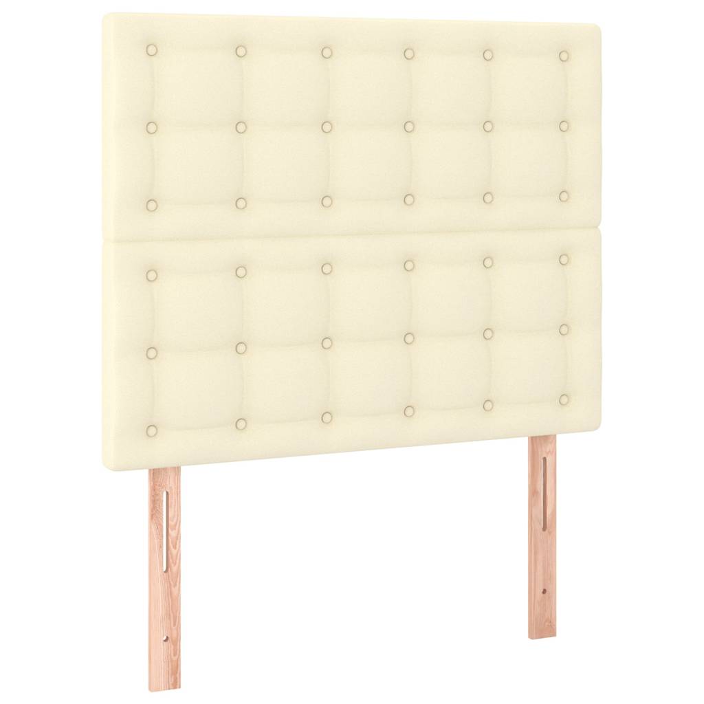 Giroletto con Testiera Crema 90x190 cm in Similpelle