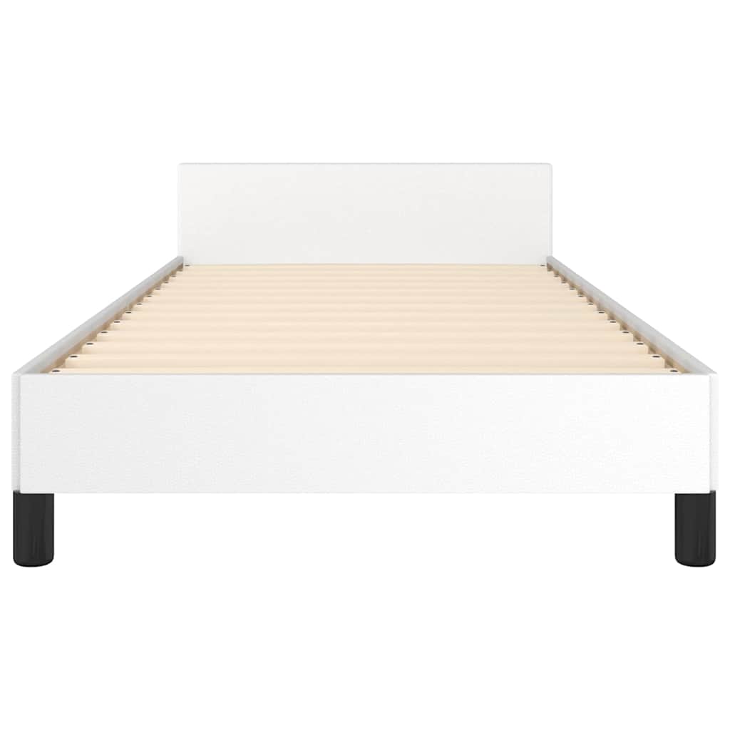 Giroletto con Testiera Bianco 90x200 cm in Similpelle